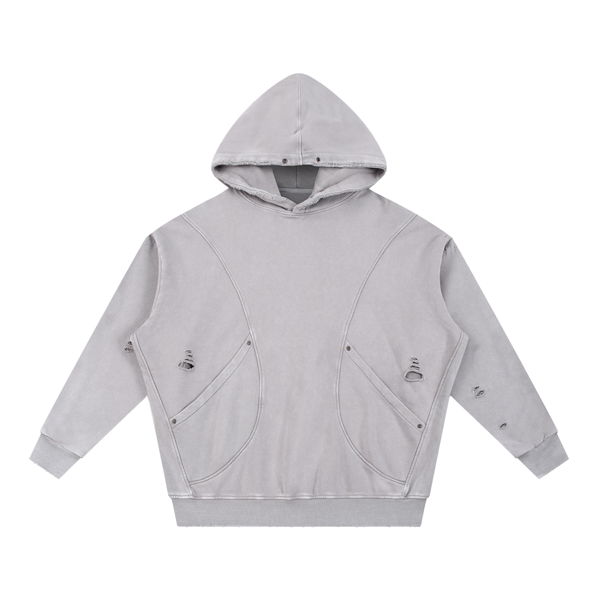 Ellison Obsidian Distress Hoodie