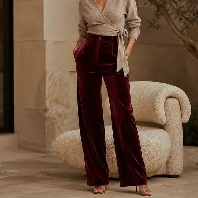 Vikta High Waist Wide Leg Trouser