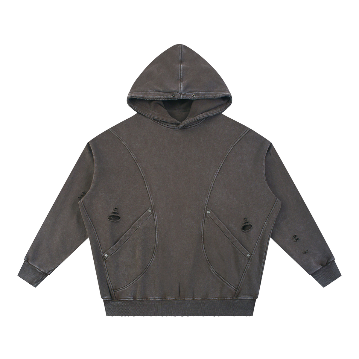 Ellison Obsidian Distress Hoodie