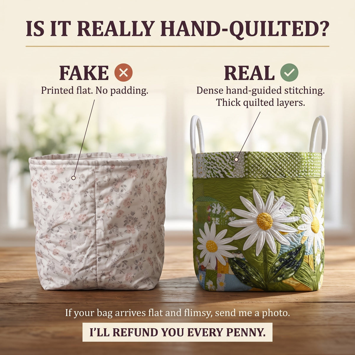 Sunny Stems Quilted Basket │ B1G1