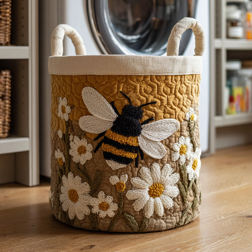 The Brigitte Basket – Handmade Quilted Storage Basket