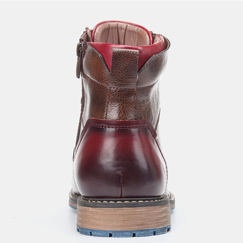 Full-Grain Leather Oxford Boots