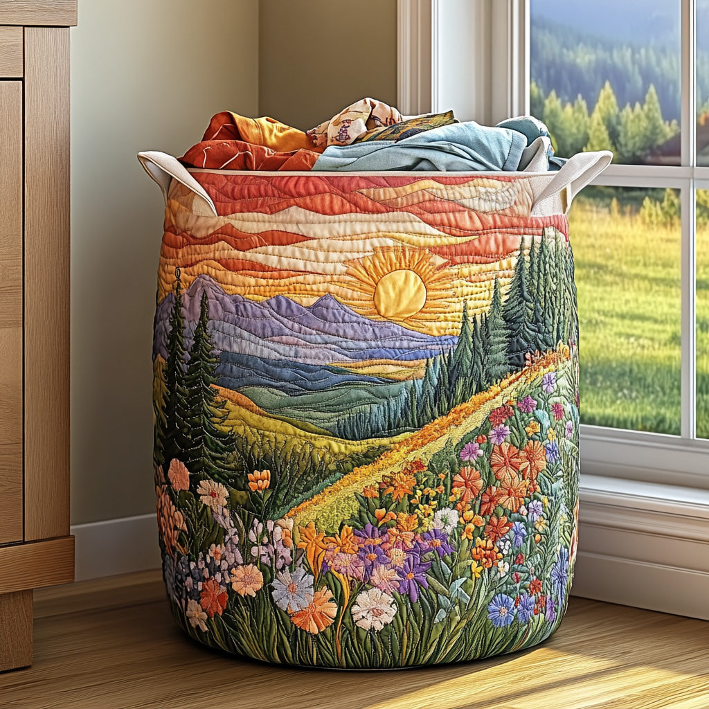 The Brigitte Basket – Handmade Quilted Storage Basket