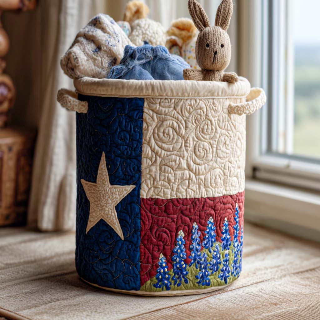 Blue Lupin Quilted Basket │ B1G1