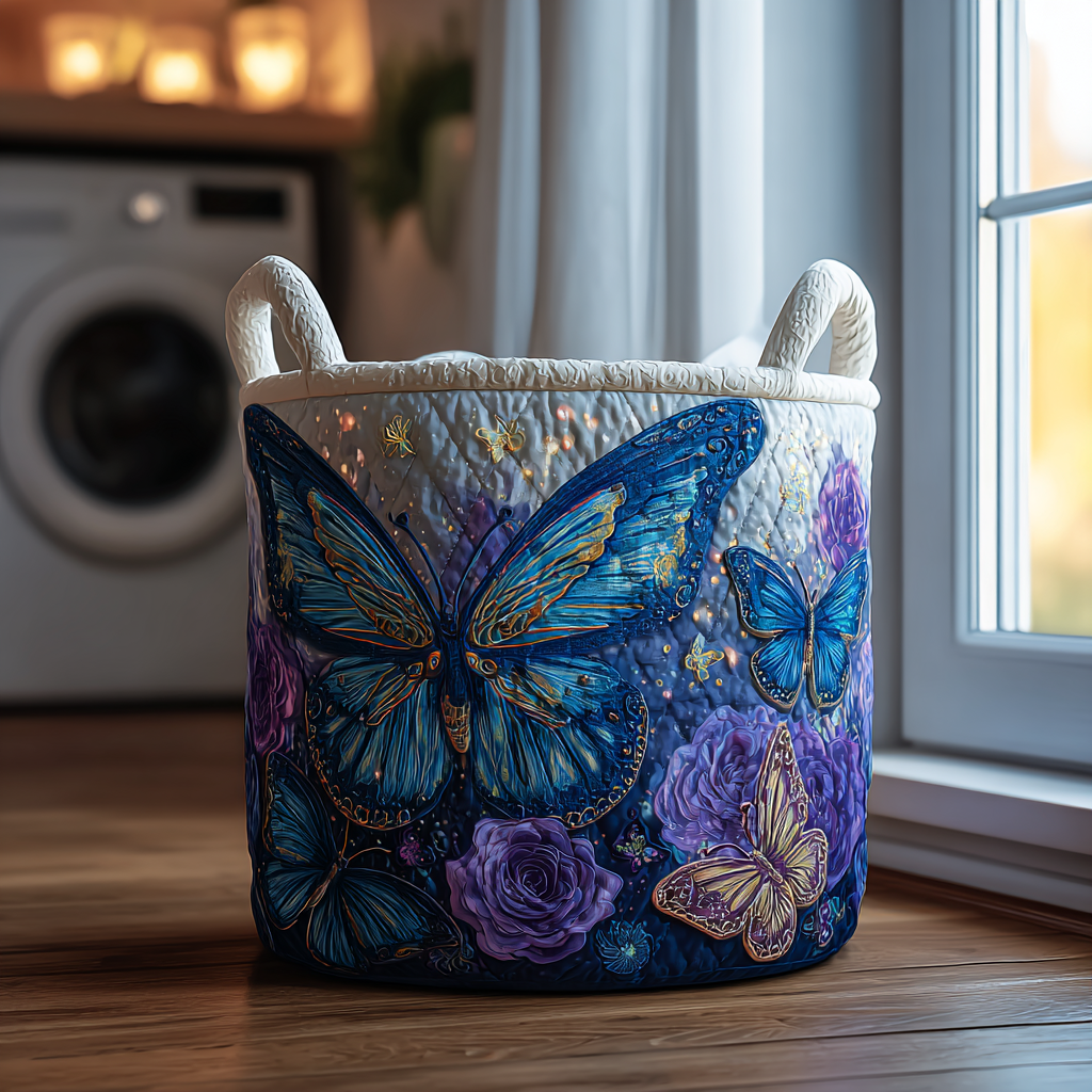 Butterflies Quilted Basket │ B1G1