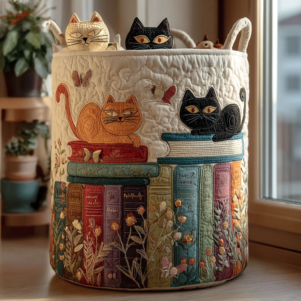Cat Quilted Basket │ B1G1