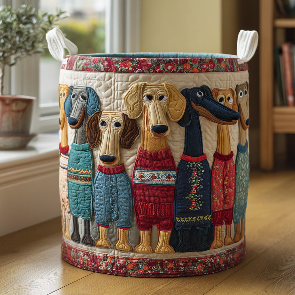 Cheerful Whiskers Quilted Basket │ B1G1