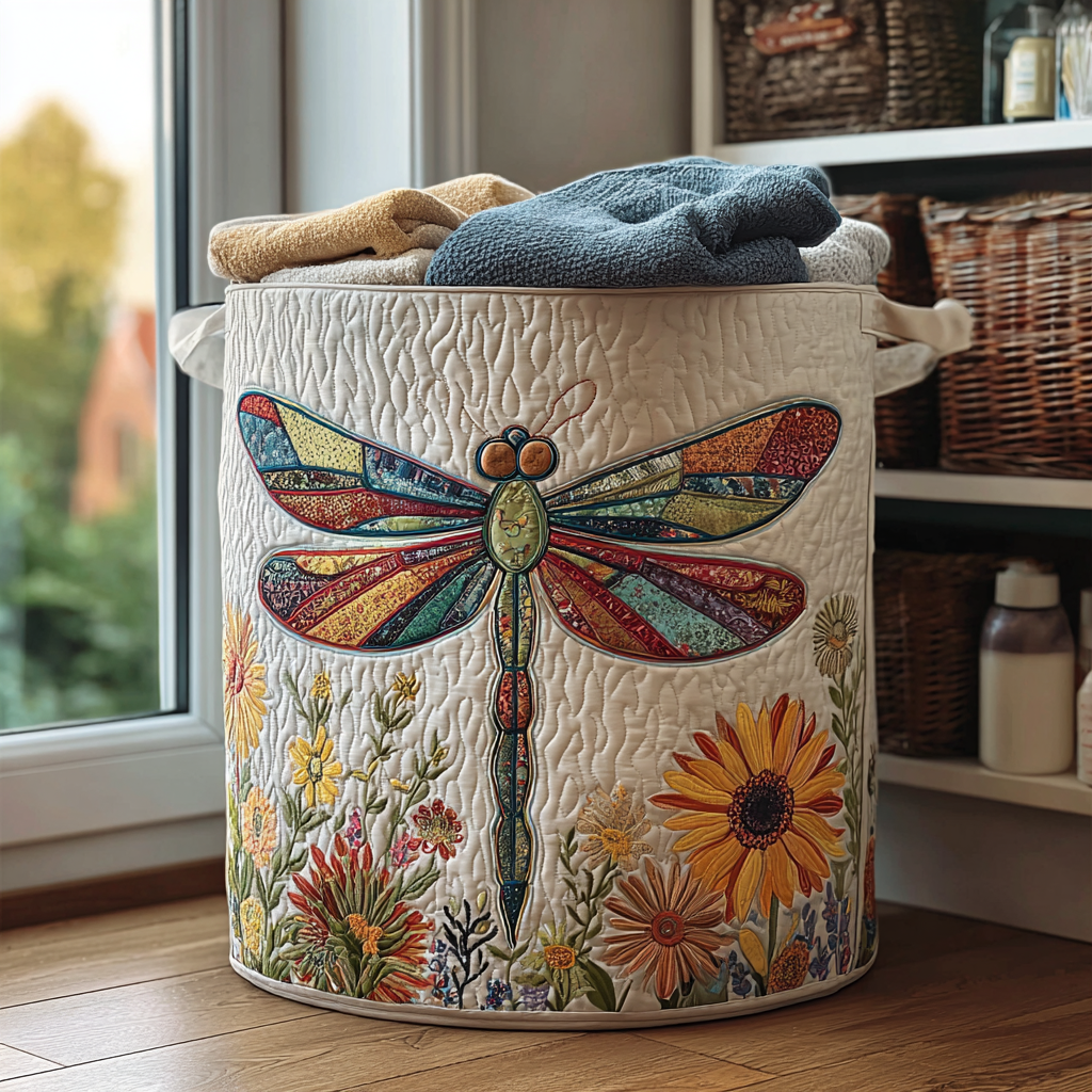 Dragonfly Pattern Quilted Basket │ B1G1