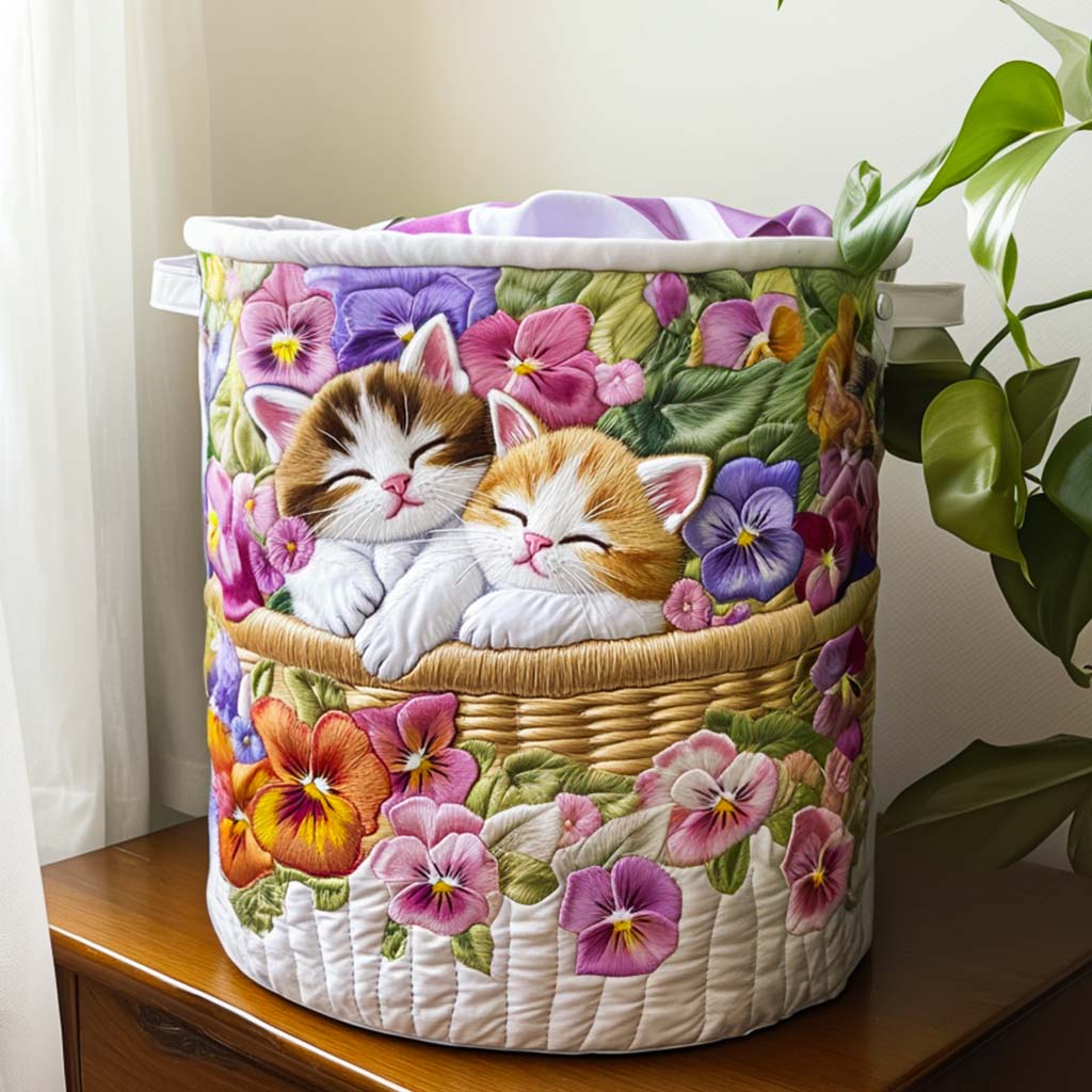 Feline Chaos Quilted Basket │ B1G1