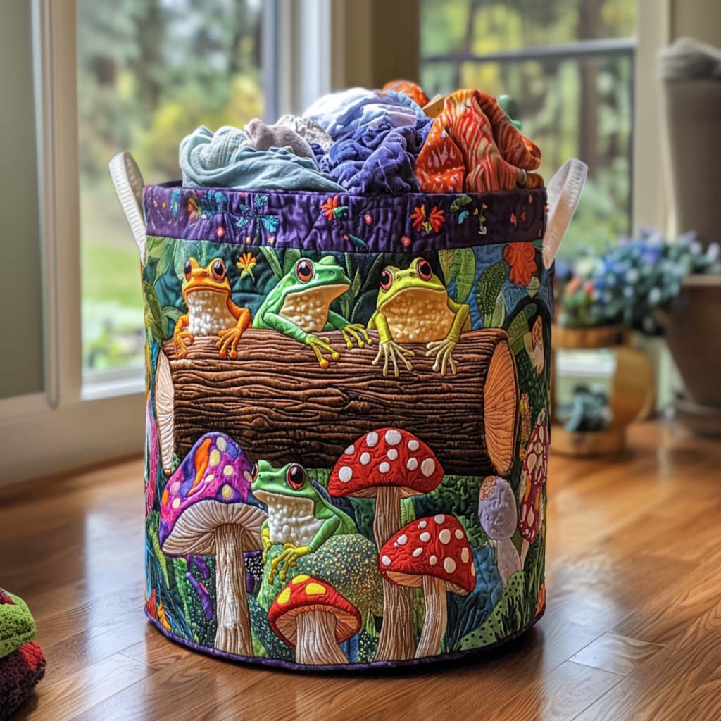 Frog Family Quilted Basket │ B1G1