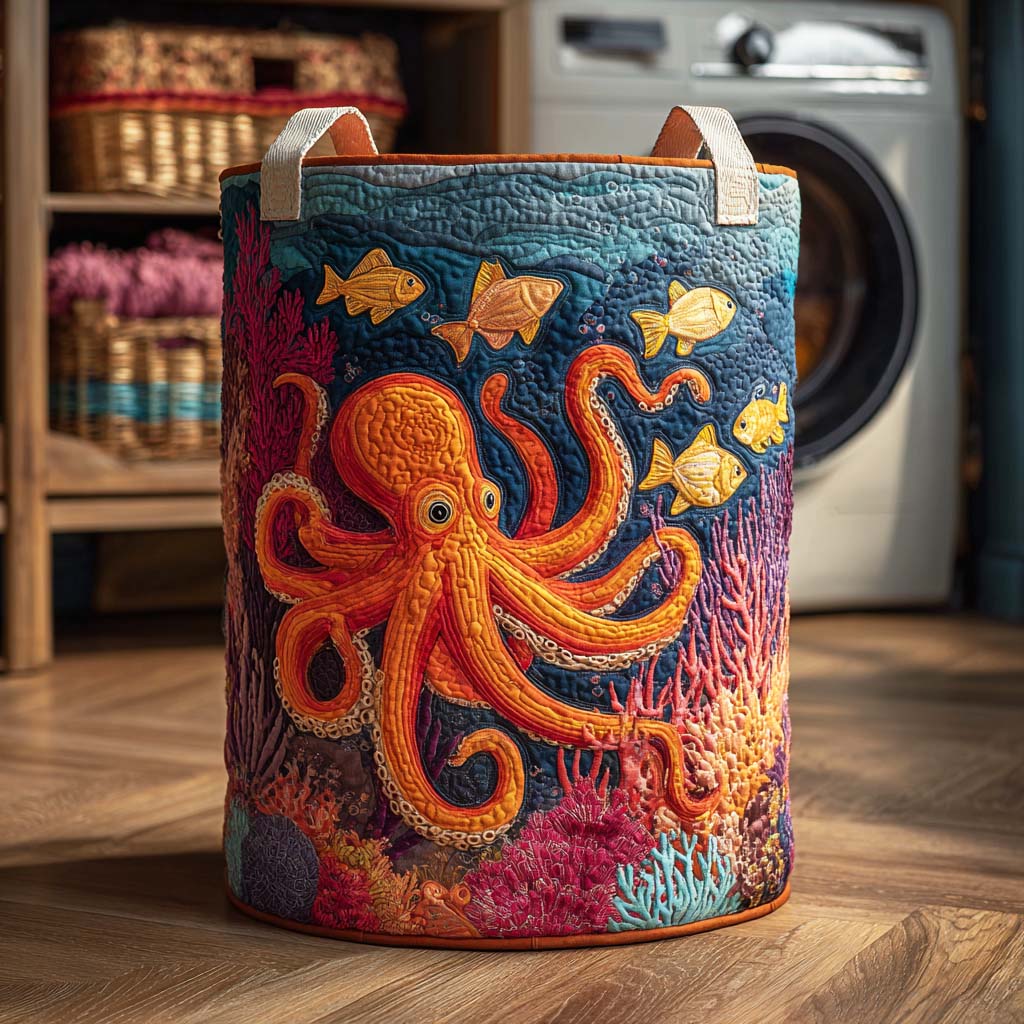 Mystical Octopus Quilted Basket │ B1G1