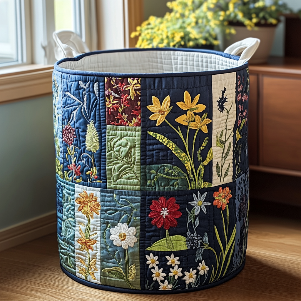 Natural Happiness Quilted Basket │ B1G1