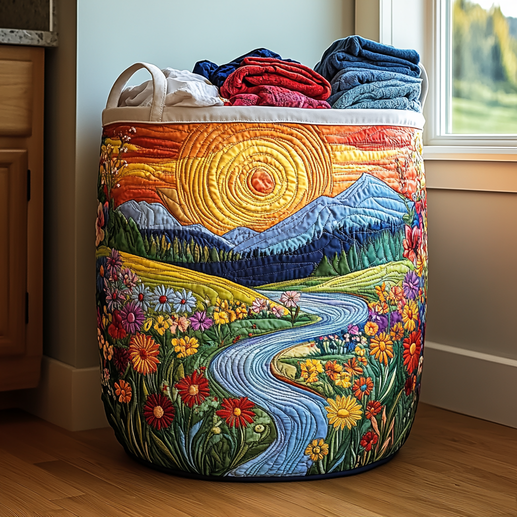 River Blossom Quilted Basket │ B1G1