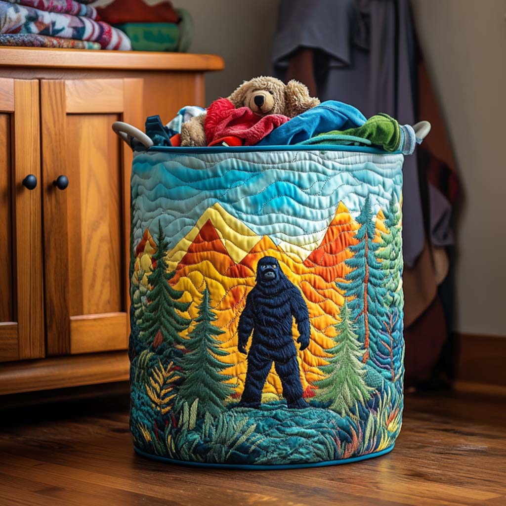 Sasquatch from the Mountains Quilted Basket │ B1G1