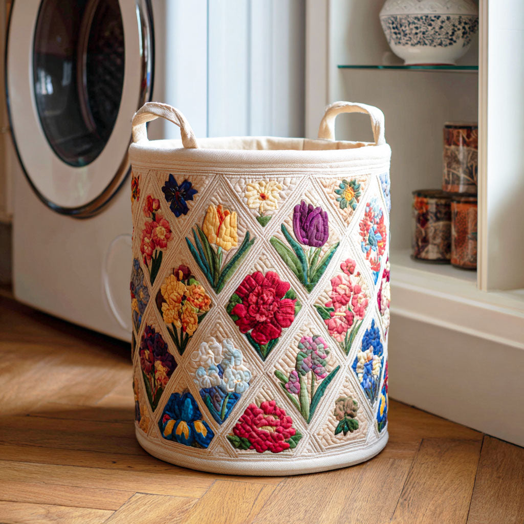 Spring Flowers Quilted Basket │ B1G1