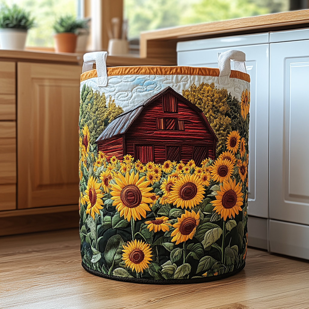 Sunflower Barn Quilted Basket │ B1G1