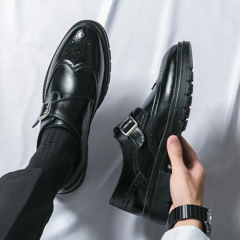 Vittorio Leather Monk Strap