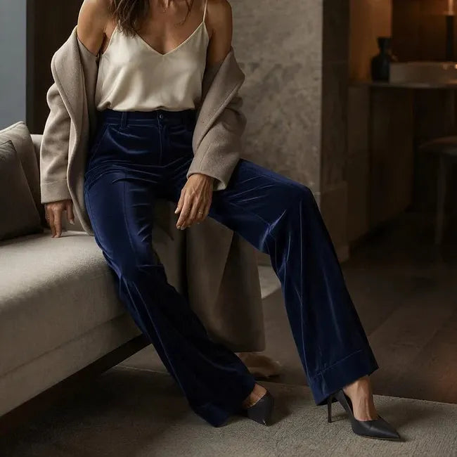 Vikta High Waist Wide Leg Trouser