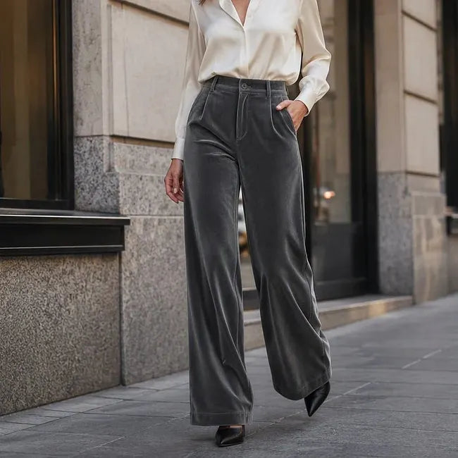 Vikta High Waist Wide Leg Trouser