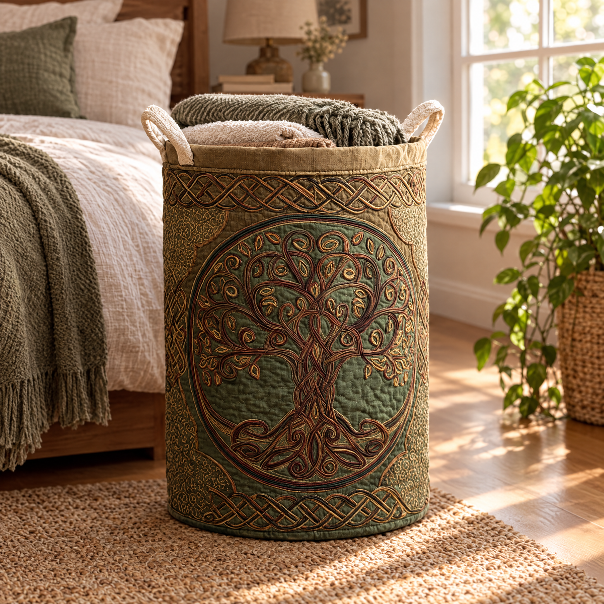 Golden Roots Quilted Basket │ B1G1