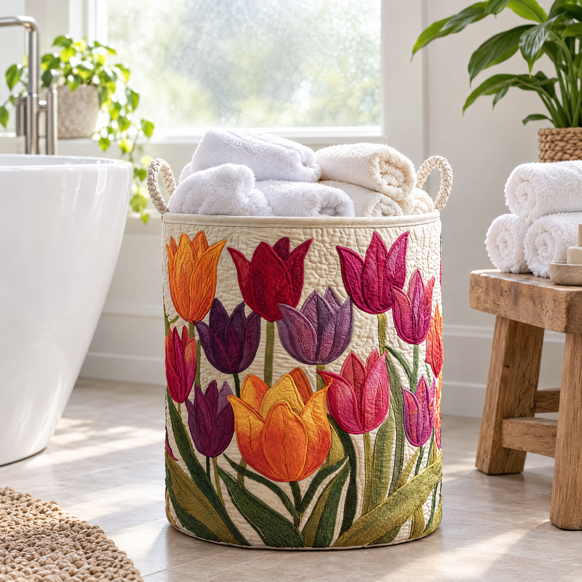 Tulip Joy Quilted Basket │ B1G1