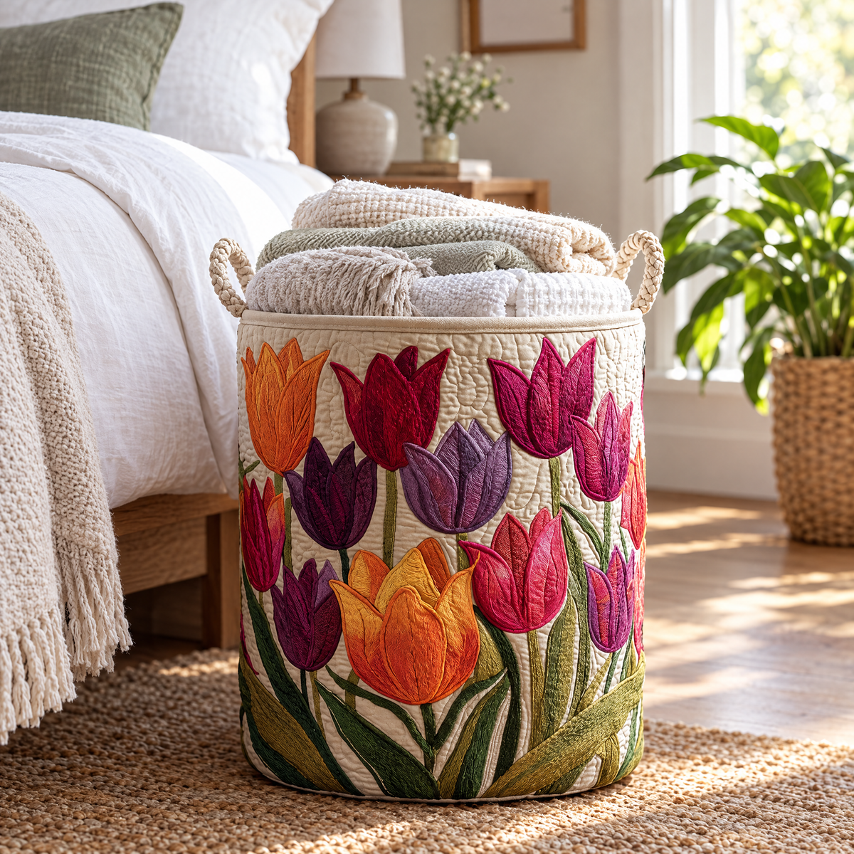Tulip Joy Quilted Basket │ B1G1