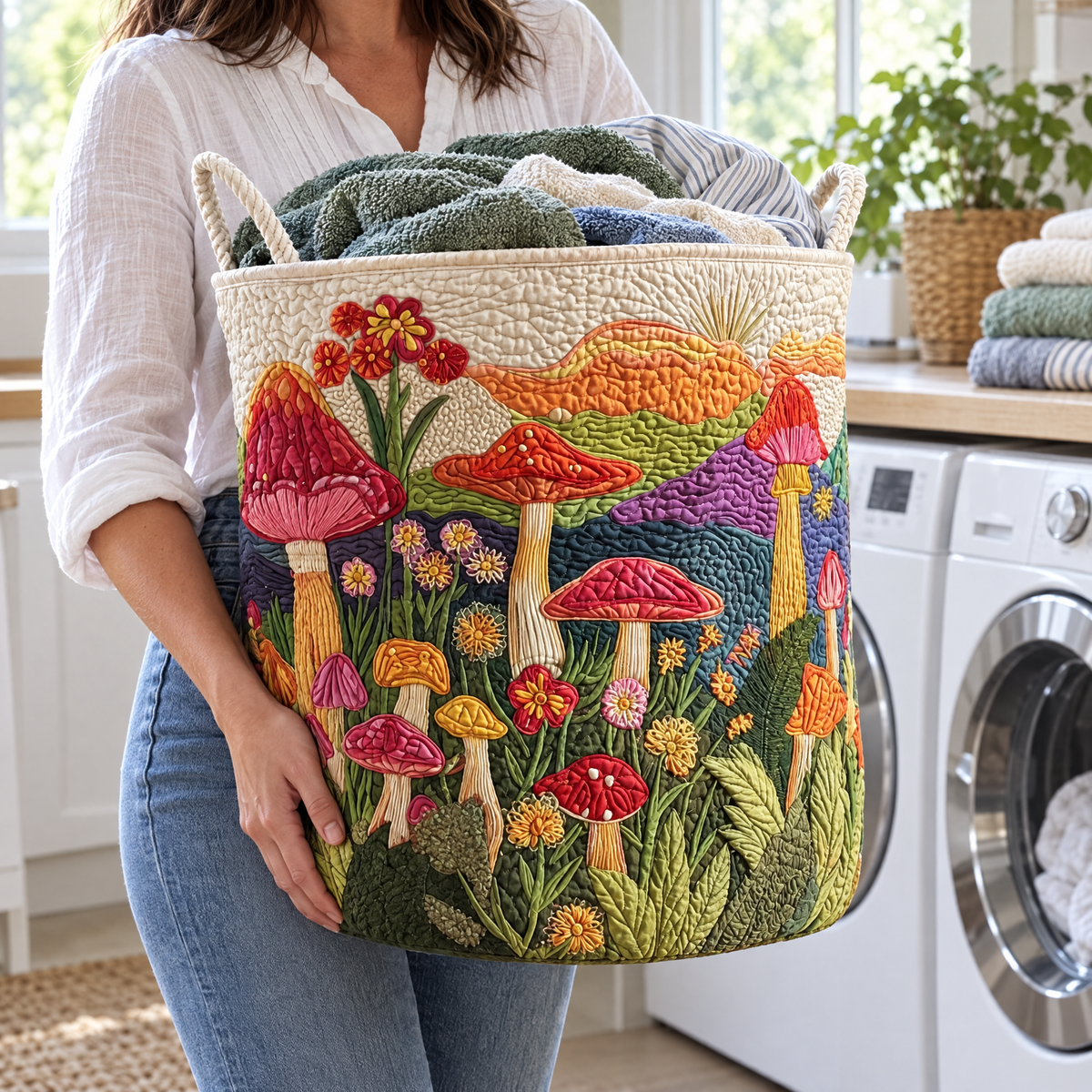 Garden at Dawn Quilted Basket │ B1G1