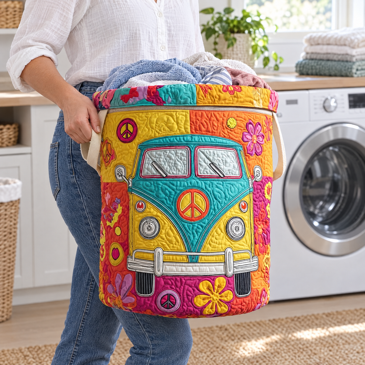 Hippie Style Quilted Basket │ B1G1