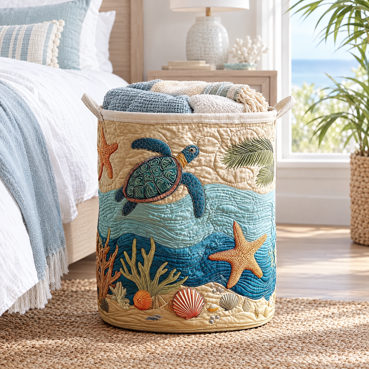 Coastal Harmony Quilted Basket │ B1G1