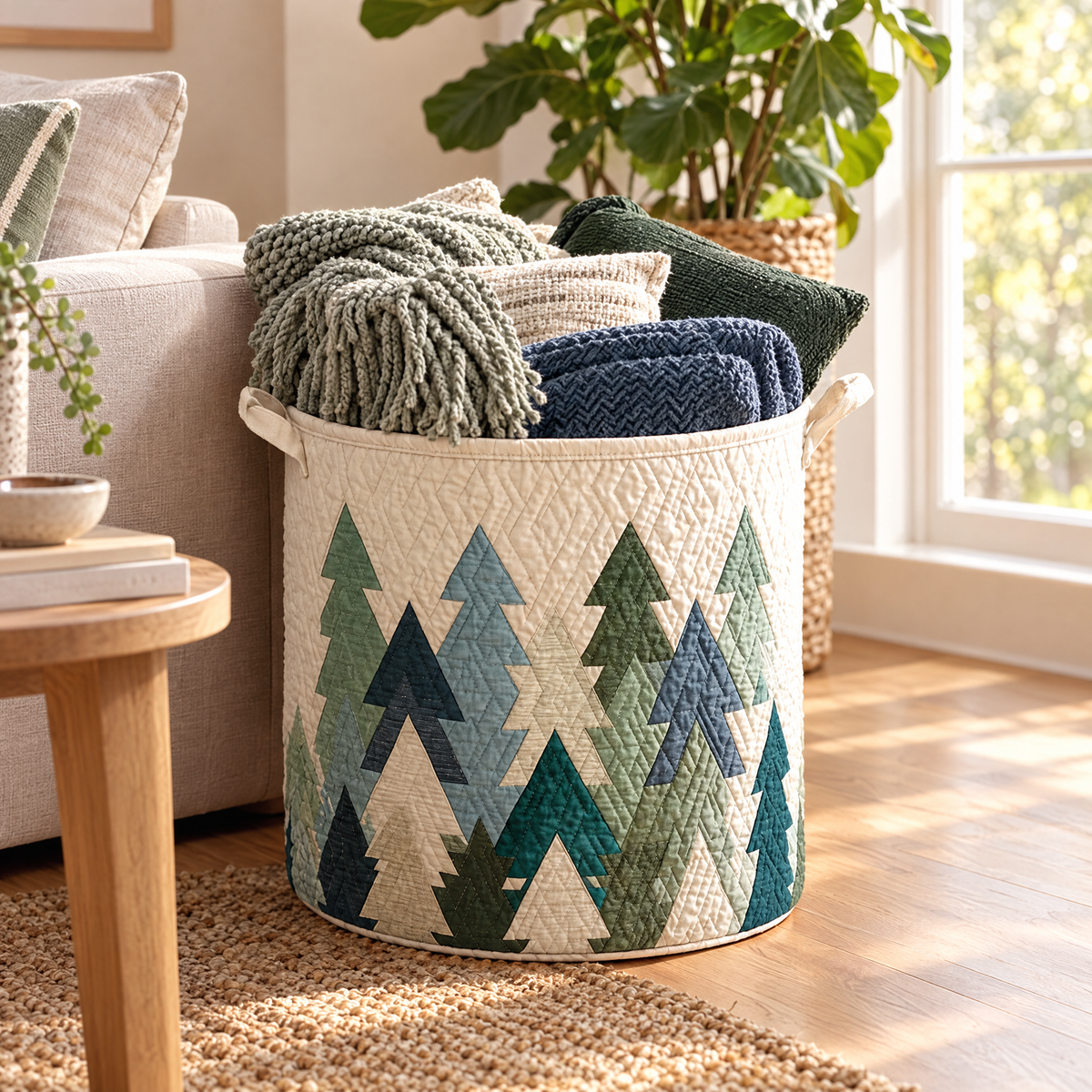 Christmas Trees Quilted Basket │ B1G1