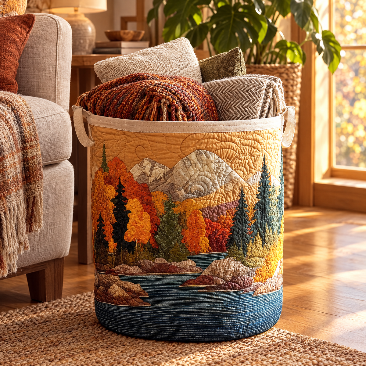 Autumn River Quilted Basket │ B1G1