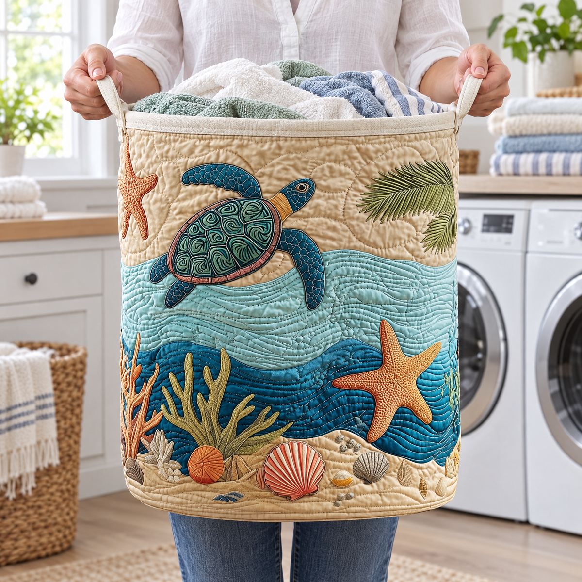 Coastal Harmony Quilted Basket │ B1G1