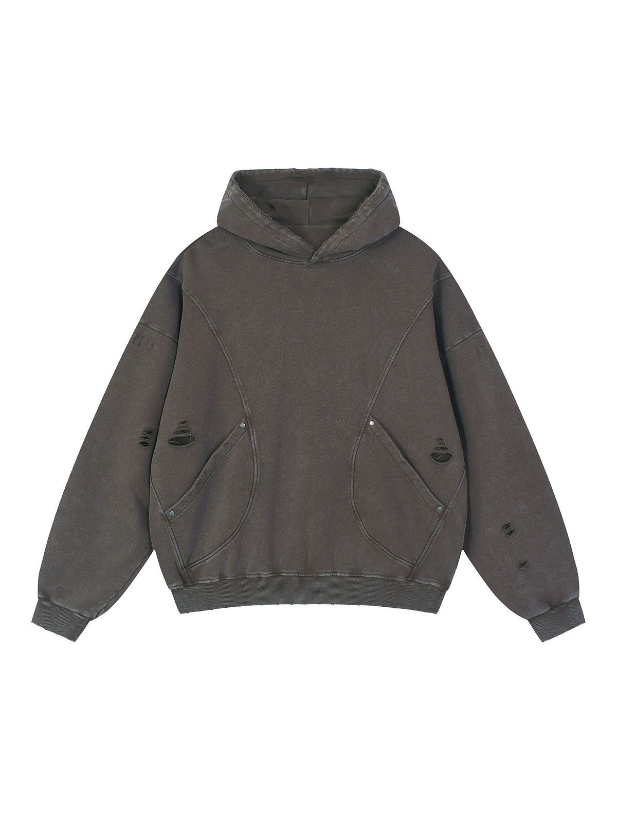 Ellison Obsidian Distress Hoodie