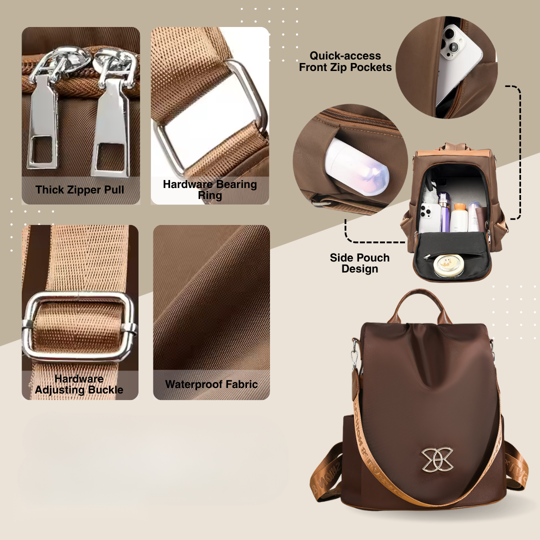 Lucius Anti-Theft Bag feature details