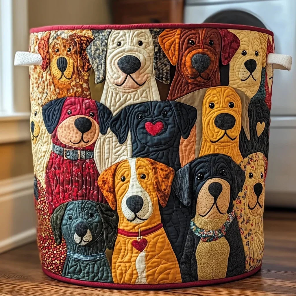 The Brigitte Basket – Handmade Quilted Storage Basket
