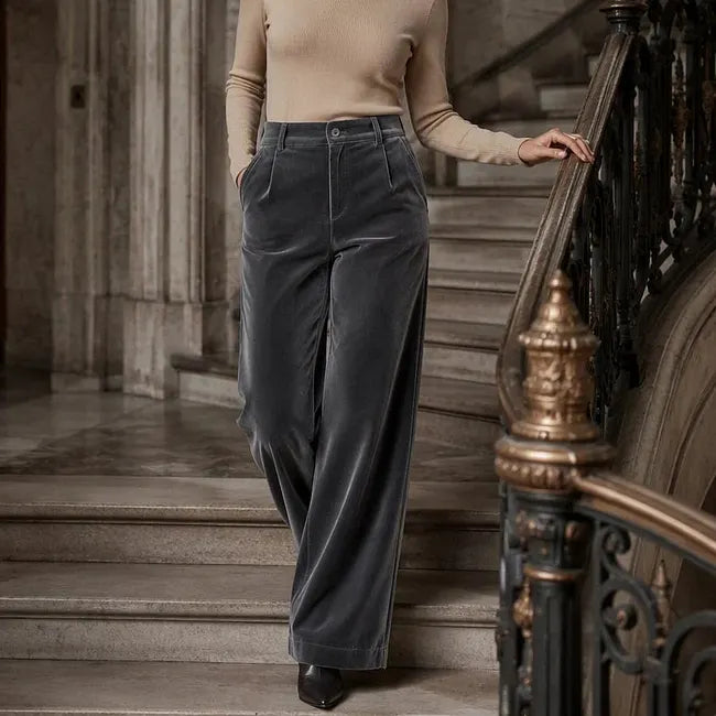 Vikta High Waist Wide Leg Trouser
