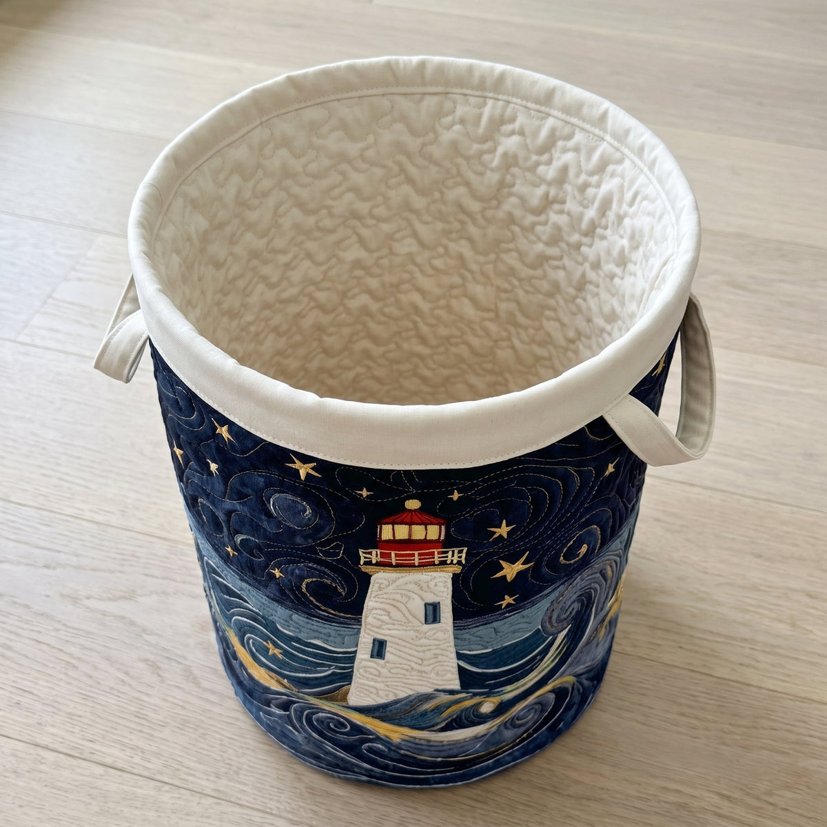 Lighthouse at Dusk Quilted Basket │ B1G1