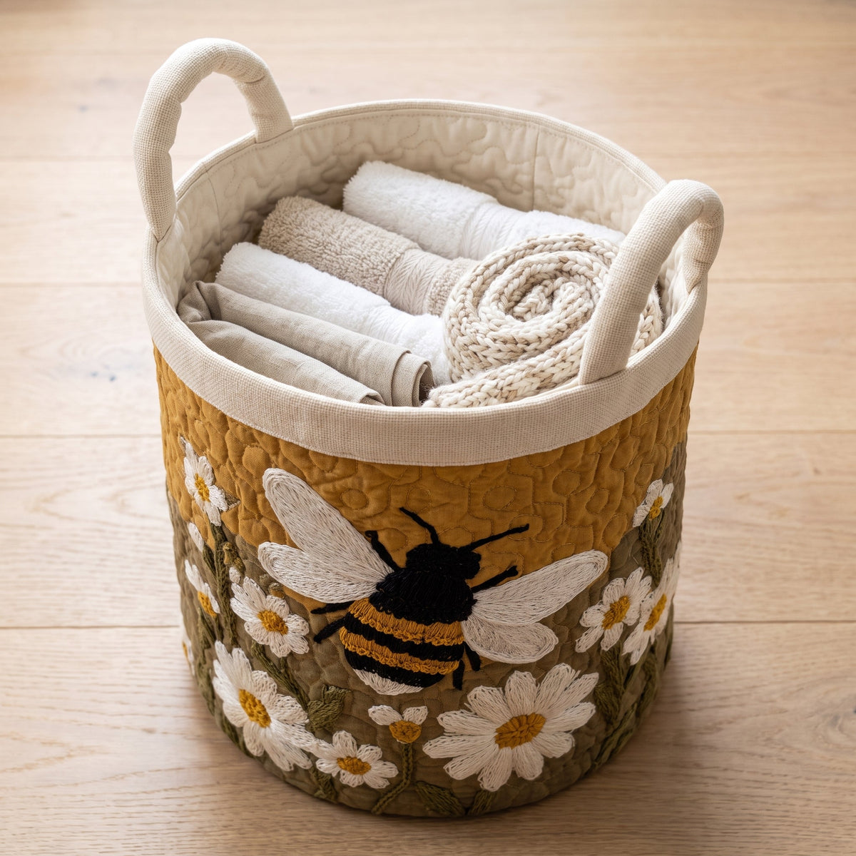 Daisy & Bee Quilted Basket │ B1G1