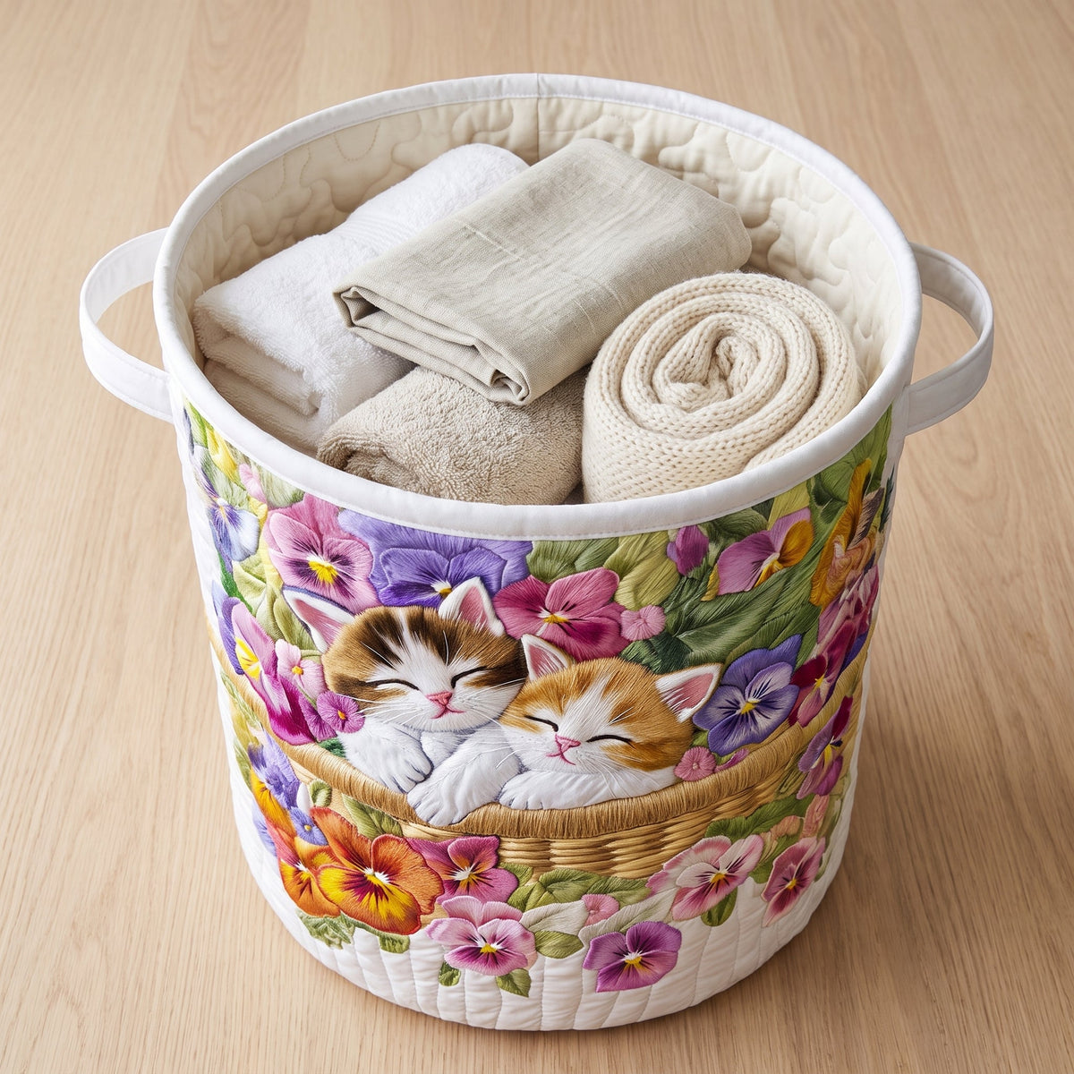 Feline Chaos Quilted Basket │ B1G1