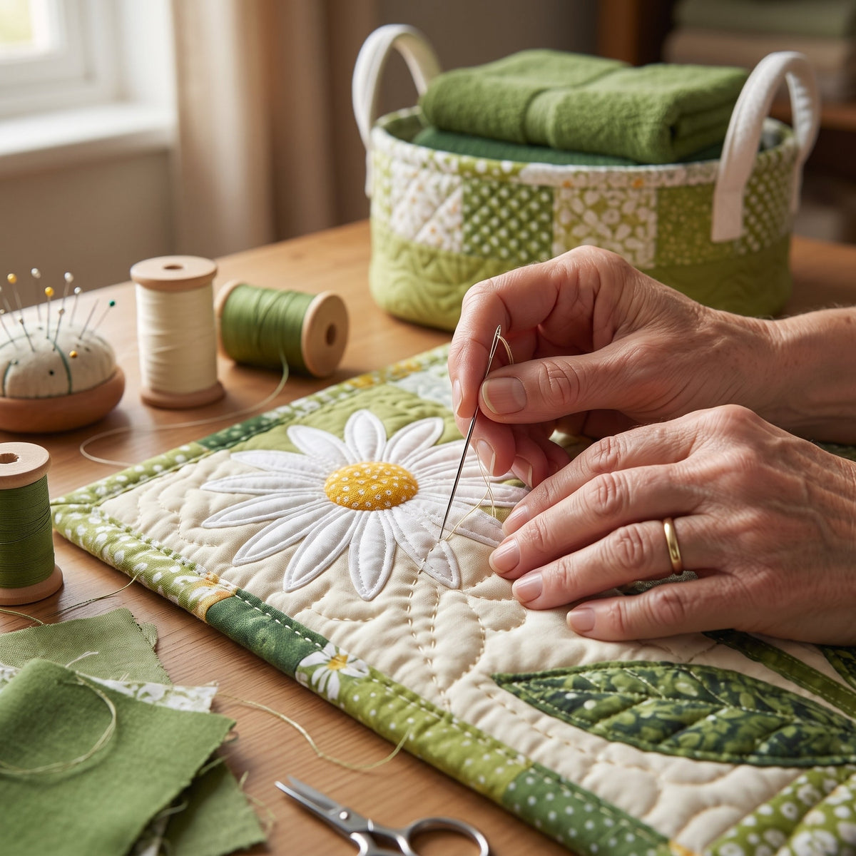 Sunny Stems Quilted Basket │ B1G1