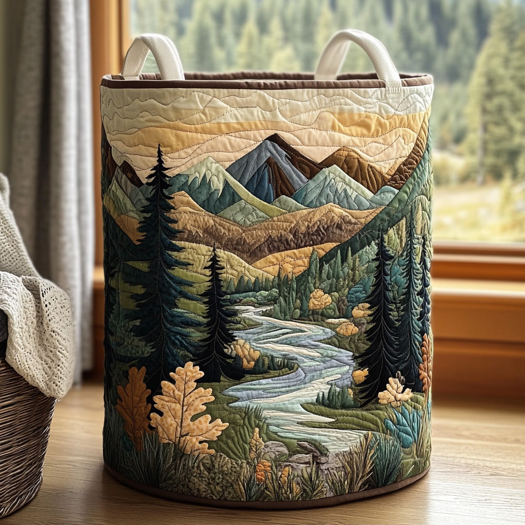 The Brigitte Basket – Handmade Quilted Storage Basket