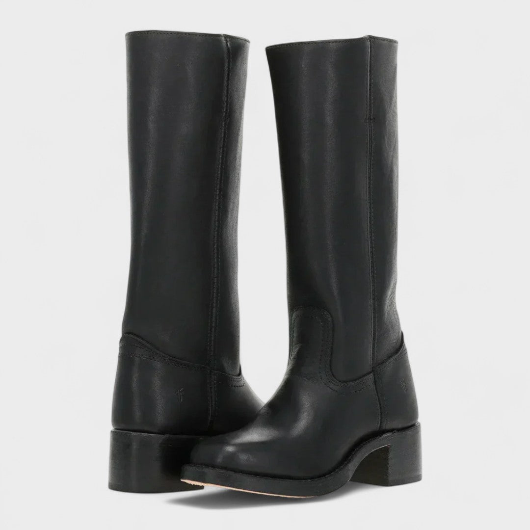 Evie Classic Rise Riding Boots - Black