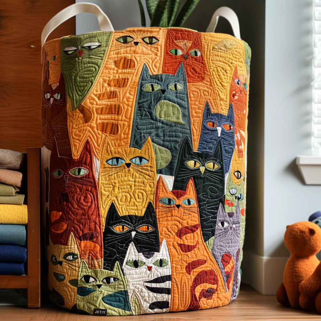 The Brigitte Basket – Handmade Quilted Storage Basket