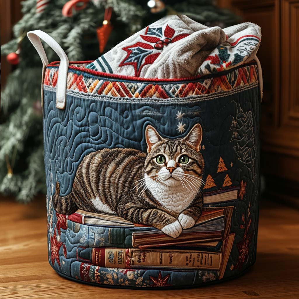 Christmas Pattern Quilted Basket │ B1G1