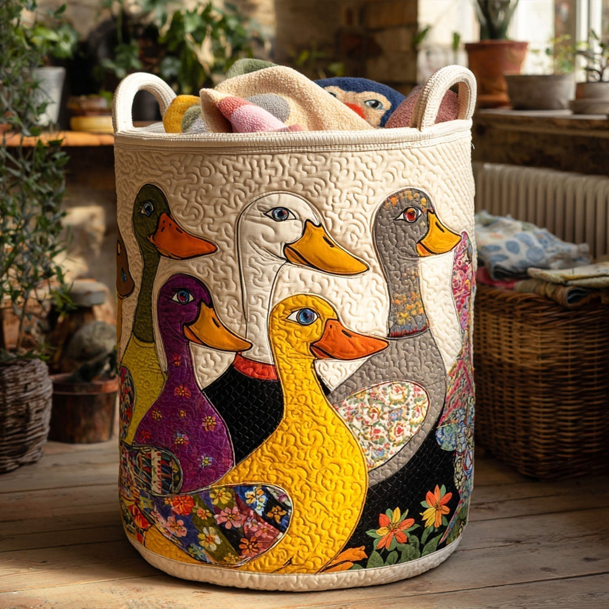 Crazy Duck Quilted Basket │ B1G1