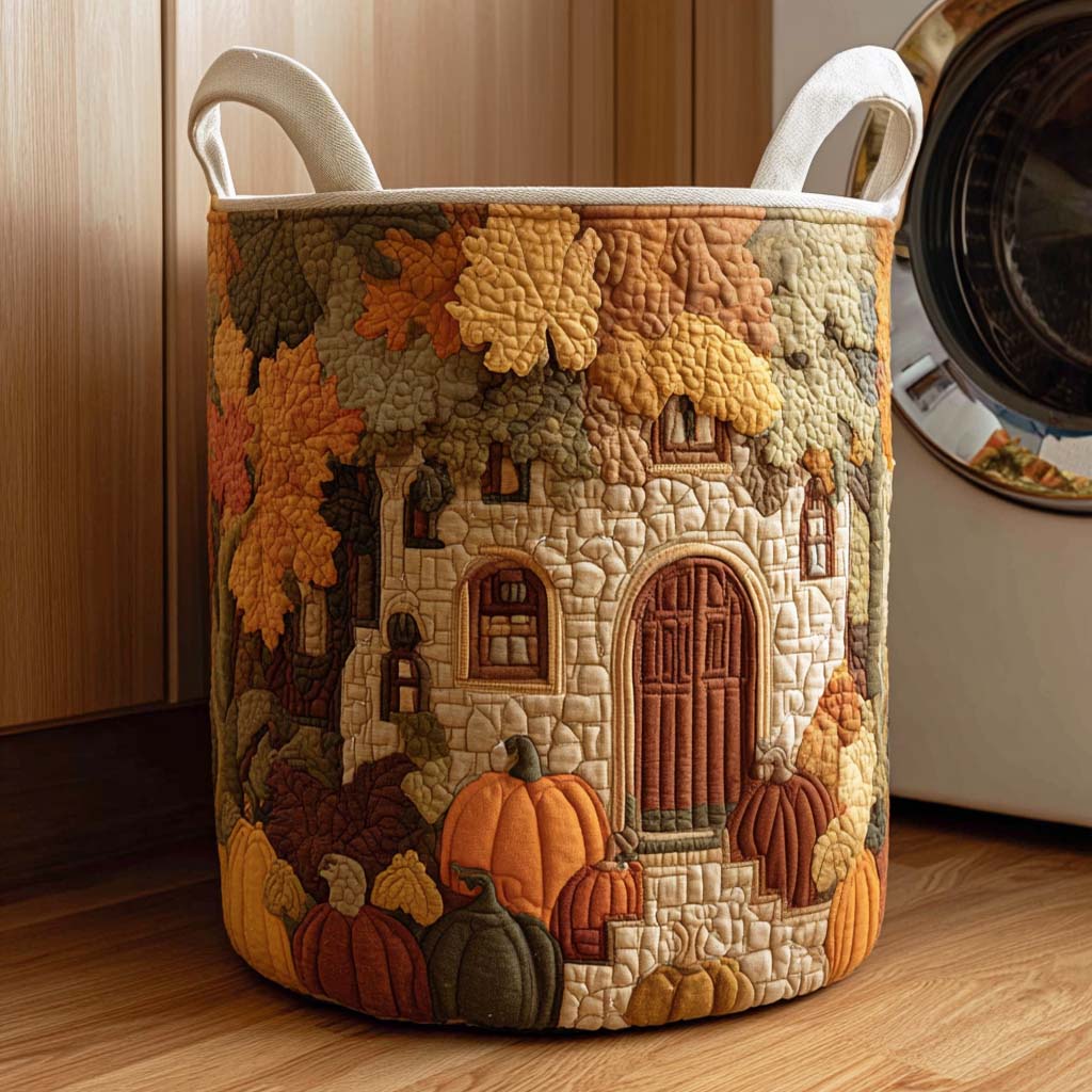 Dancing Autumn Leaves Quilted Basket │ B1G1