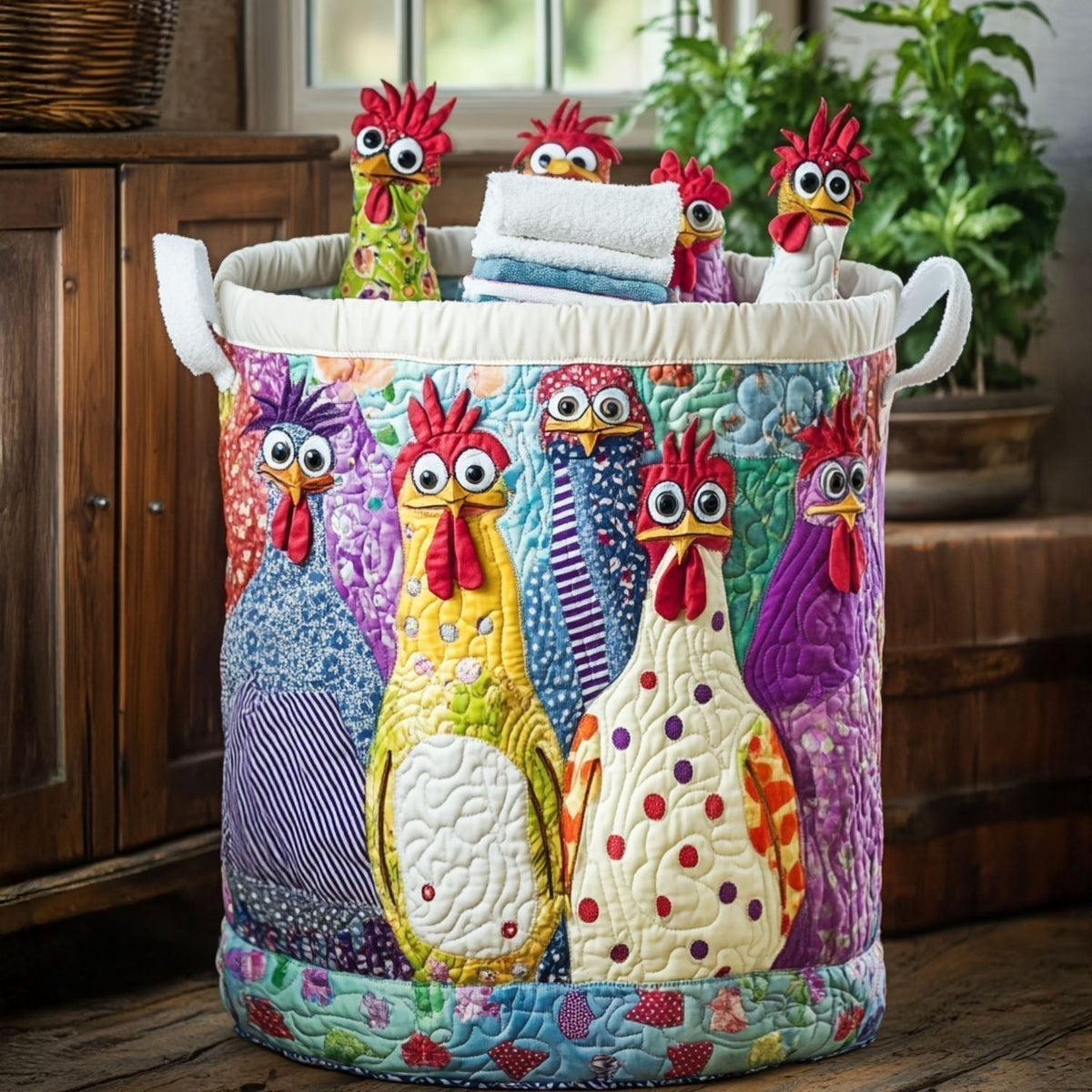 Fancy Hen Quilted Basket │ B1G1