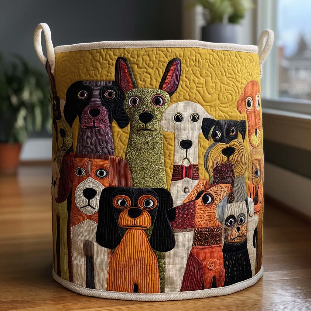 Fantasy Dogs Quilted Basket │ B1G1