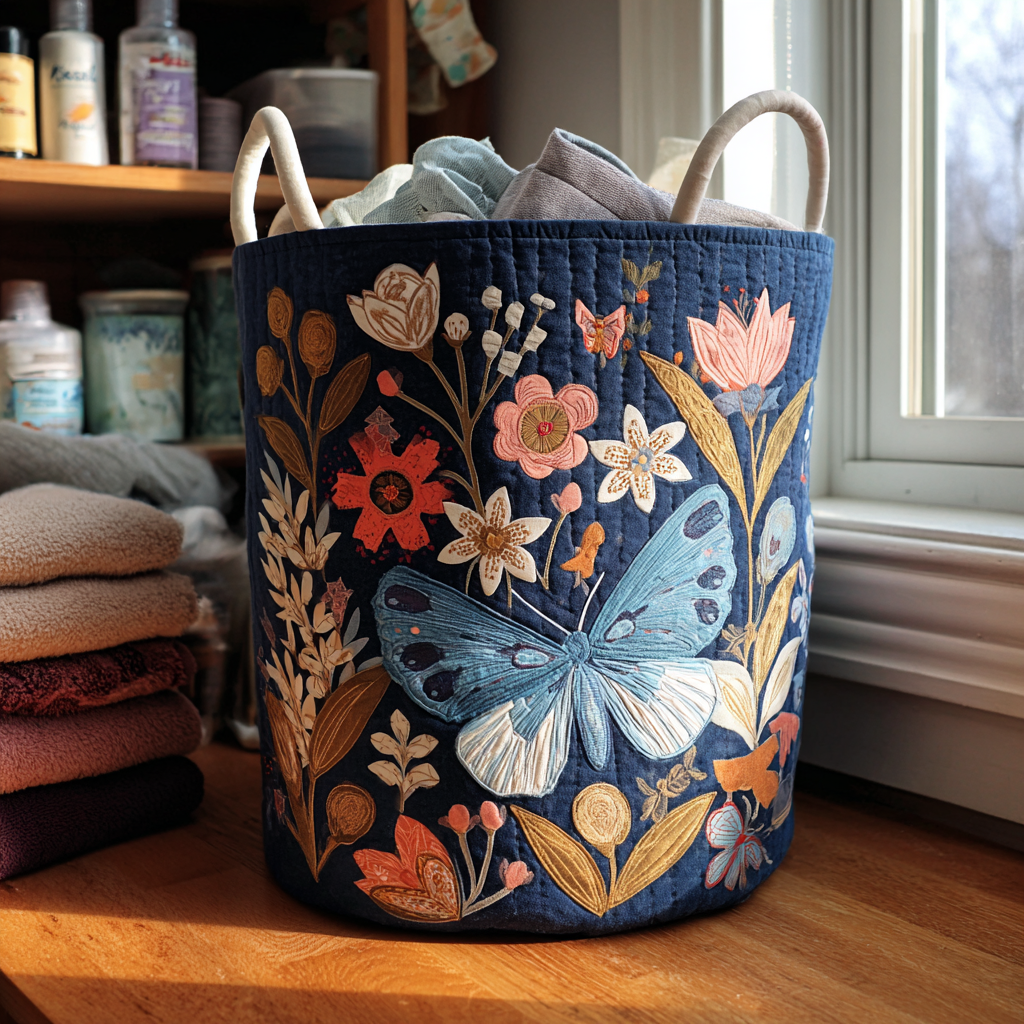 Floral Flight Quilted Basket │ B1G1