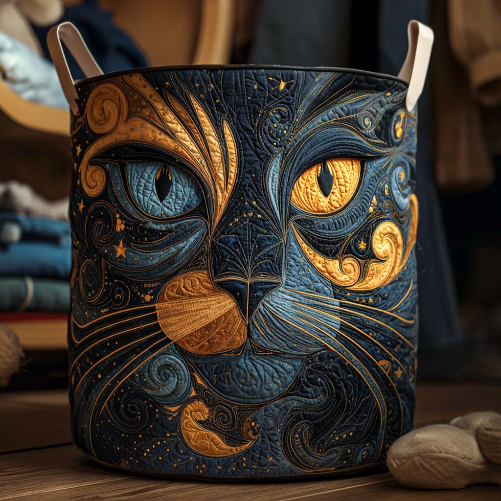 Galactic Cat Quilted Basket │ B1G1
